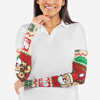 Poland Christmas Arm Sleeves Pierogi Mascot Santa Claus Wesołych Swiat - Wonder Print Shop