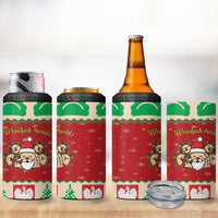 Poland Christmas 4 in 1 Can Cooler Tumbler Pierogi Mascot Santa Claus Wesołych Swiat - Wonder Print Shop