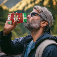 Poland Christmas 4 in 1 Can Cooler Tumbler Pierogi Mascot Santa Claus Wesołych Swiat - Wonder Print Shop