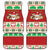Poland Christmas Car Mats Pierogi Mascot Santa Claus Wesołych Swiat - Wonder Print Shop