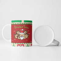 Poland Christmas Ceramic Mug Pierogi Mascot Santa Claus Wesołych Swiat - Wonder Print Shop