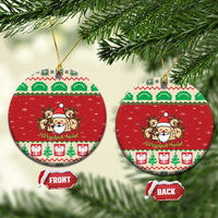 Poland Christmas Ceramic Ornament Pierogi Mascot Santa Claus Wesołych Swiat - Wonder Print Shop