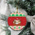 Poland Christmas Ceramic Ornament Pierogi Mascot Santa Claus Wesołych Swiat - Wonder Print Shop