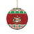 Poland Christmas Ceramic Ornament Pierogi Mascot Santa Claus Wesołych Swiat - Wonder Print Shop