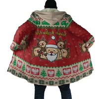 Poland Christmas Cloak Pierogi Mascot Santa Claus Wesołych Swiat - Wonder Print Shop