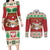 Poland Christmas Couples Matching Long Sleeve Bodycon Dress and Long Sleeve Button Shirt Pierogi Mascot Santa Claus Wesołych Swiat - Wonder Print Shop