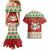 Poland Christmas Couples Matching Mermaid Dress and Hawaiian Shirt Pierogi Mascot Santa Claus Wesołych Swiat - Wonder Print Shop