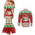 Poland Christmas Couples Matching Mermaid Dress and Long Sleeve Button Shirt Pierogi Mascot Santa Claus Wesołych Swiat - Wonder Print Shop