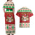 Poland Christmas Couples Matching Off Shoulder Maxi Dress and Hawaiian Shirt Pierogi Mascot Santa Claus Wesołych Swiat - Wonder Print Shop
