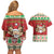 Poland Christmas Couples Matching Off Shoulder Short Dress and Hawaiian Shirt Pierogi Mascot Santa Claus Wesołych Swiat - Wonder Print Shop