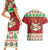Poland Christmas Couples Matching Short Sleeve Bodycon Dress and Hawaiian Shirt Pierogi Mascot Santa Claus Wesołych Swiat - Wonder Print Shop