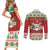 Poland Christmas Couples Matching Short Sleeve Bodycon Dress and Long Sleeve Button Shirt Pierogi Mascot Santa Claus Wesołych Swiat - Wonder Print Shop