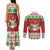 Poland Christmas Couples Matching Tank Maxi Dress and Long Sleeve Button Shirt Pierogi Mascot Santa Claus Wesołych Swiat - Wonder Print Shop