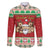 Poland Christmas Family Matching Off The Shoulder Long Sleeve Dress and Hawaiian Shirt Pierogi Mascot Santa Claus Wesołych Swiat - Wonder Print Shop