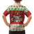 Poland Christmas Family Matching Off Shoulder Maxi Dress and Hawaiian Shirt Pierogi Mascot Santa Claus Wesołych Swiat - Wonder Print Shop