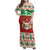 Poland Christmas Family Matching Off Shoulder Maxi Dress and Hawaiian Shirt Pierogi Mascot Santa Claus Wesołych Swiat - Wonder Print Shop
