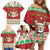 Poland Christmas Family Matching Off Shoulder Short Dress and Hawaiian Shirt Pierogi Mascot Santa Claus Wesołych Swiat - Wonder Print Shop
