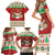Poland Christmas Family Matching Short Sleeve Bodycon Dress and Hawaiian Shirt Pierogi Mascot Santa Claus Wesołych Swiat - Wonder Print Shop