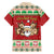Poland Christmas Family Matching Short Sleeve Bodycon Dress and Hawaiian Shirt Pierogi Mascot Santa Claus Wesołych Swiat - Wonder Print Shop