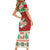 Poland Christmas Family Matching Short Sleeve Bodycon Dress and Hawaiian Shirt Pierogi Mascot Santa Claus Wesołych Swiat - Wonder Print Shop