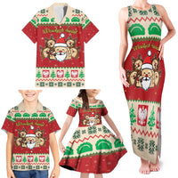 Poland Christmas Family Matching Tank Maxi Dress and Hawaiian Shirt Pierogi Mascot Santa Claus Wesołych Swiat - Wonder Print Shop