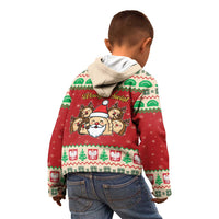 Poland Christmas Kid Hoodie Pierogi Mascot Santa Claus Wesołych Swiat - Wonder Print Shop