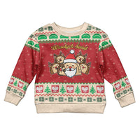 Poland Christmas Kid Ugly Christmas Sweater Pierogi Mascot Santa Claus Wesołych Swiat - Wonder Print Shop