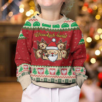 Poland Christmas Kid Ugly Christmas Sweater Pierogi Mascot Santa Claus Wesołych Swiat - Wonder Print Shop
