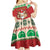 Poland Christmas Kid Short Sleeve Dress Pierogi Mascot Santa Claus Wesołych Swiat - Wonder Print Shop