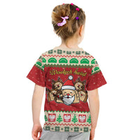 Poland Christmas Kid T Shirt Pierogi Mascot Santa Claus Wesołych Swiat - Wonder Print Shop