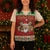 Poland Christmas Knitted V-Neck Vest Pierogi Mascot Santa Claus Wesołych Swiat - Wonder Print Shop