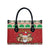 Poland Christmas Leather Bag Pierogi Mascot Santa Claus Wesołych Swiat - Wonder Print Shop