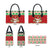 Poland Christmas Leather Bag Pierogi Mascot Santa Claus Wesołych Swiat - Wonder Print Shop