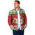 Poland Christmas Padded Jacket Pierogi Mascot Santa Claus Wesołych Swiat - Wonder Print Shop
