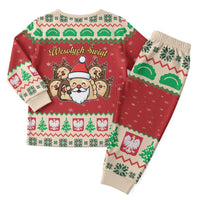 Poland Christmas Pajama Set Pierogi Mascot Santa Claus Wesołych Swiat - Wonder Print Shop