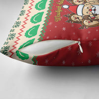 Poland Christmas Pillow Cover Pierogi Mascot Santa Claus Wesołych Swiat - Wonder Print Shop