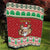 Poland Christmas Quilt Pierogi Mascot Santa Claus Wesołych Swiat - Wonder Print Shop