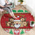 Poland Christmas Round Carpet Pierogi Mascot Santa Claus Wesołych Swiat - Wonder Print Shop