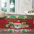 Poland Christmas Round Carpet Pierogi Mascot Santa Claus Wesołych Swiat - Wonder Print Shop