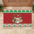 Poland Christmas Rubber Doormat Pierogi Mascot Santa Claus Wesołych Swiat - Wonder Print Shop