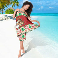 Poland Christmas Sarong Pierogi Mascot Santa Claus Wesołych Swiat - Wonder Print Shop