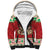 Poland Christmas Sherpa Hoodie Pierogi Mascot Santa Claus Wesołych Swiat - Wonder Print Shop