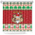Poland Christmas Shower Curtain Pierogi Mascot Santa Claus Wesołych Swiat - Wonder Print Shop