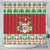 Poland Christmas Shower Curtain Pierogi Mascot Santa Claus Wesołych Swiat - Wonder Print Shop