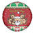 Poland Christmas Spare Tire Cover Pierogi Mascot Santa Claus Wesołych Swiat - Wonder Print Shop