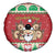 Poland Christmas Spare Tire Cover Pierogi Mascot Santa Claus Wesołych Swiat - Wonder Print Shop