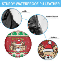 Poland Christmas Spare Tire Cover Pierogi Mascot Santa Claus Wesołych Swiat - Wonder Print Shop