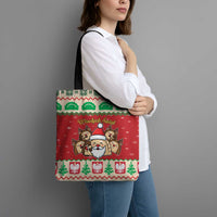 Poland Christmas Tote Bag Pierogi Mascot Santa Claus Wesołych Swiat - Wonder Print Shop
