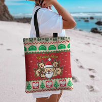 Poland Christmas Tote Bag Pierogi Mascot Santa Claus Wesołych Swiat - Wonder Print Shop