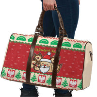 Poland Christmas Travel Bag Pierogi Mascot Santa Claus Wesołych Swiat - Wonder Print Shop